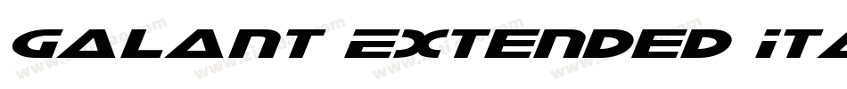 Galant Extended Italic字体转换